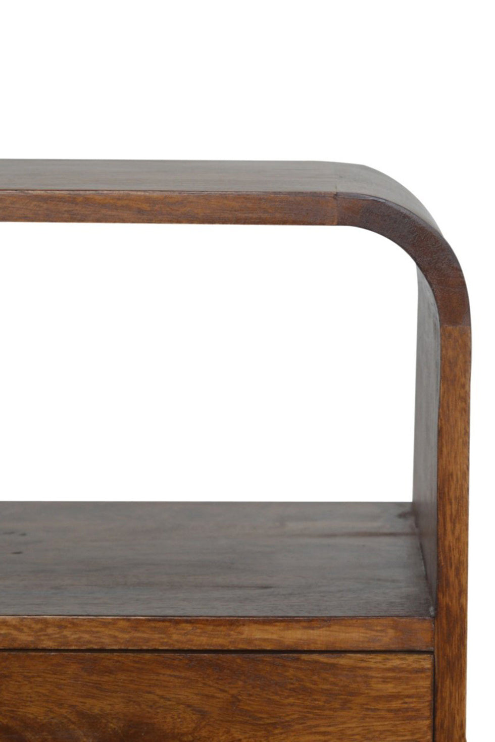 Artisan - Curved Edge Bedside in Chestnut