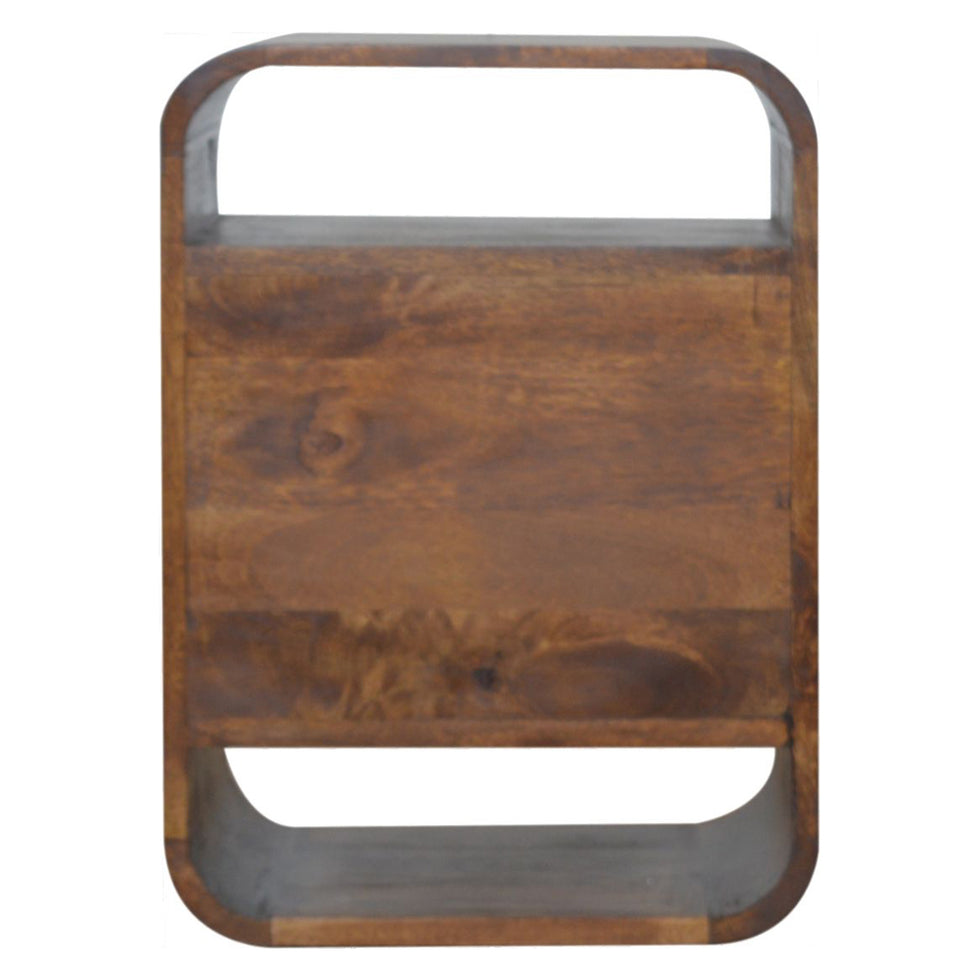 Artisan - Chestnut Curve 2 Drawer Nightstand