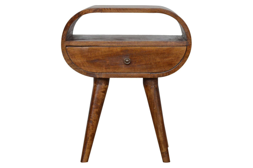 Artisan - Circular Open Slot Bedside