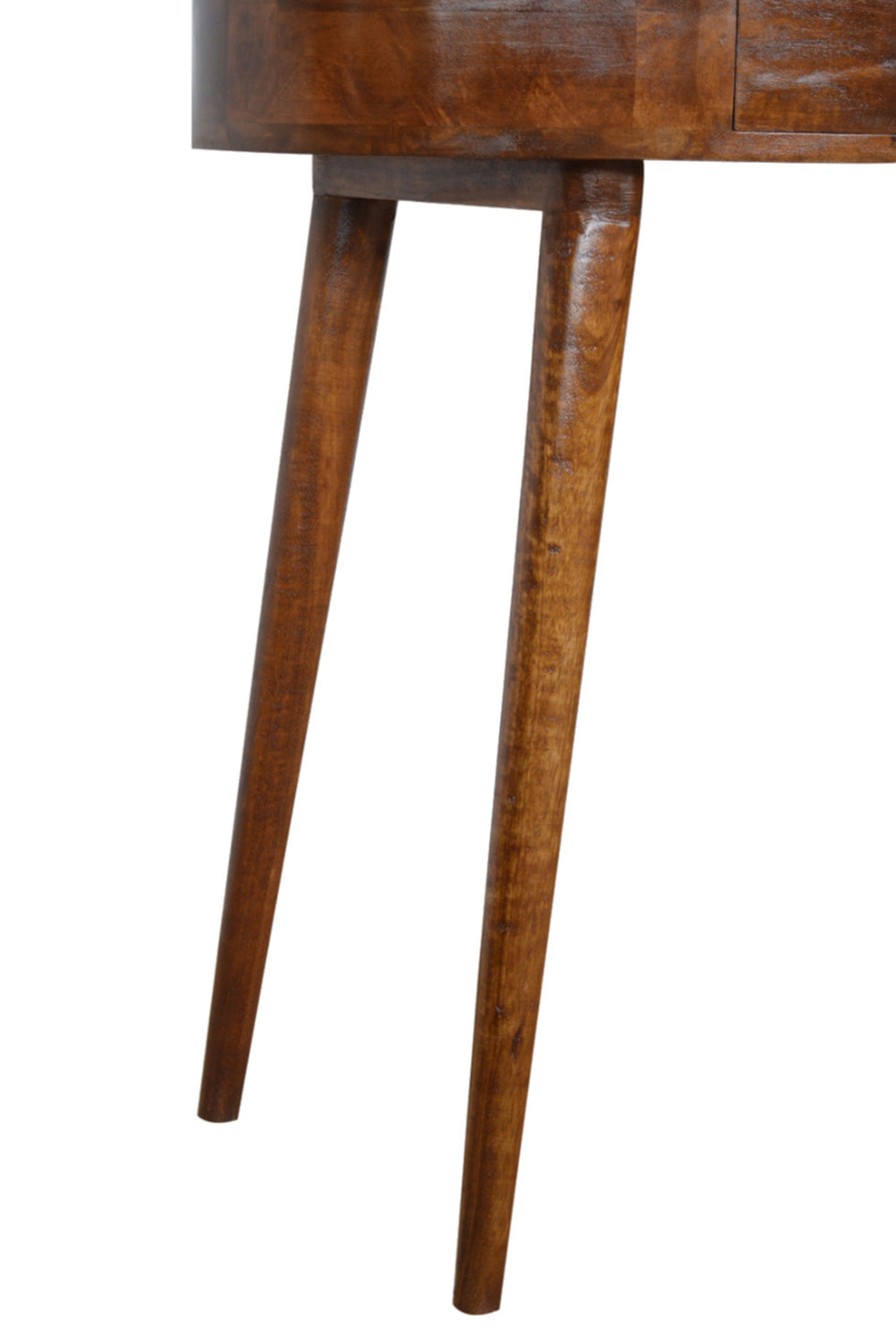 Artisan - Rounded Small Console Table in Chestnut