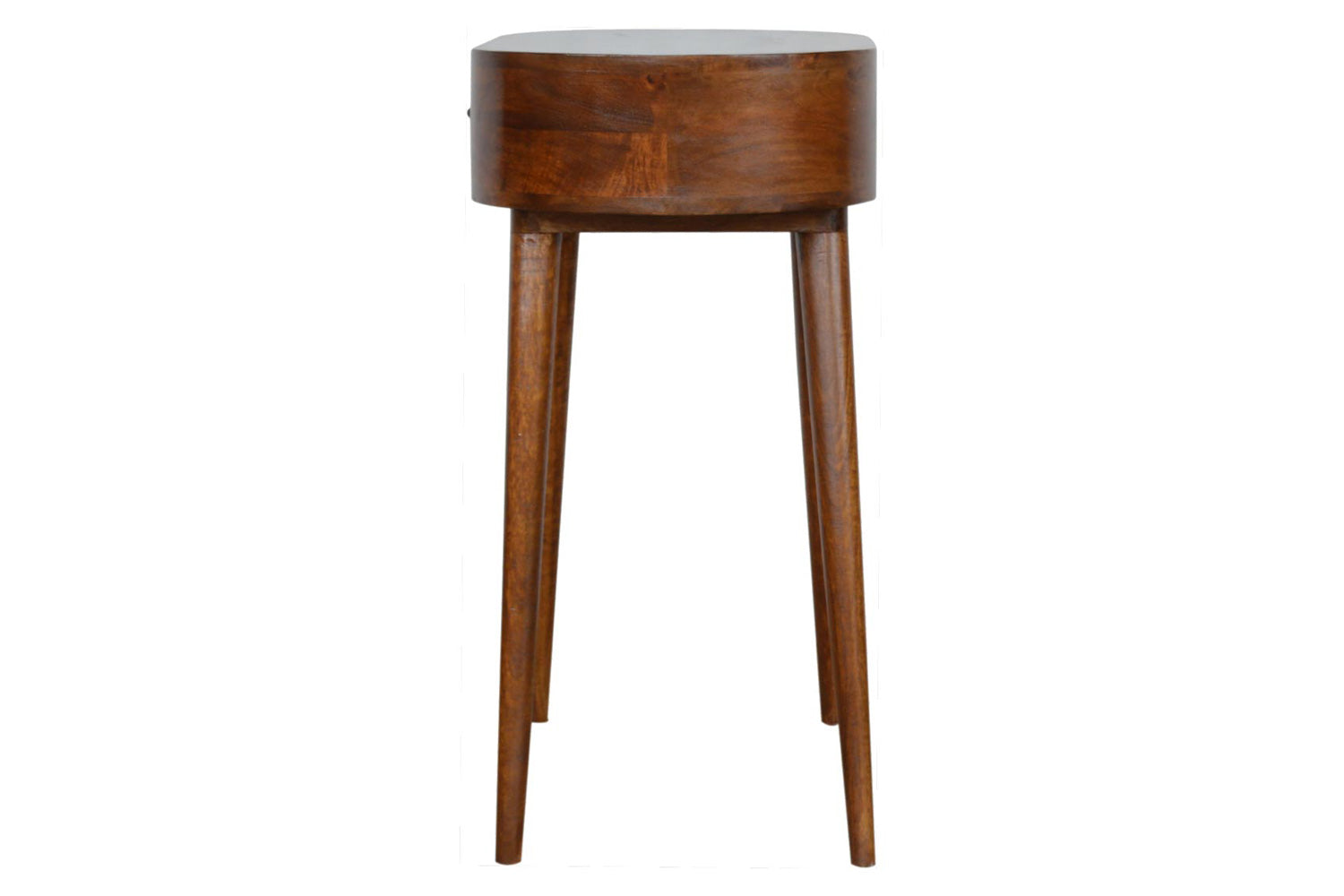 Artisan - Rounded Small Console Table in Chestnut