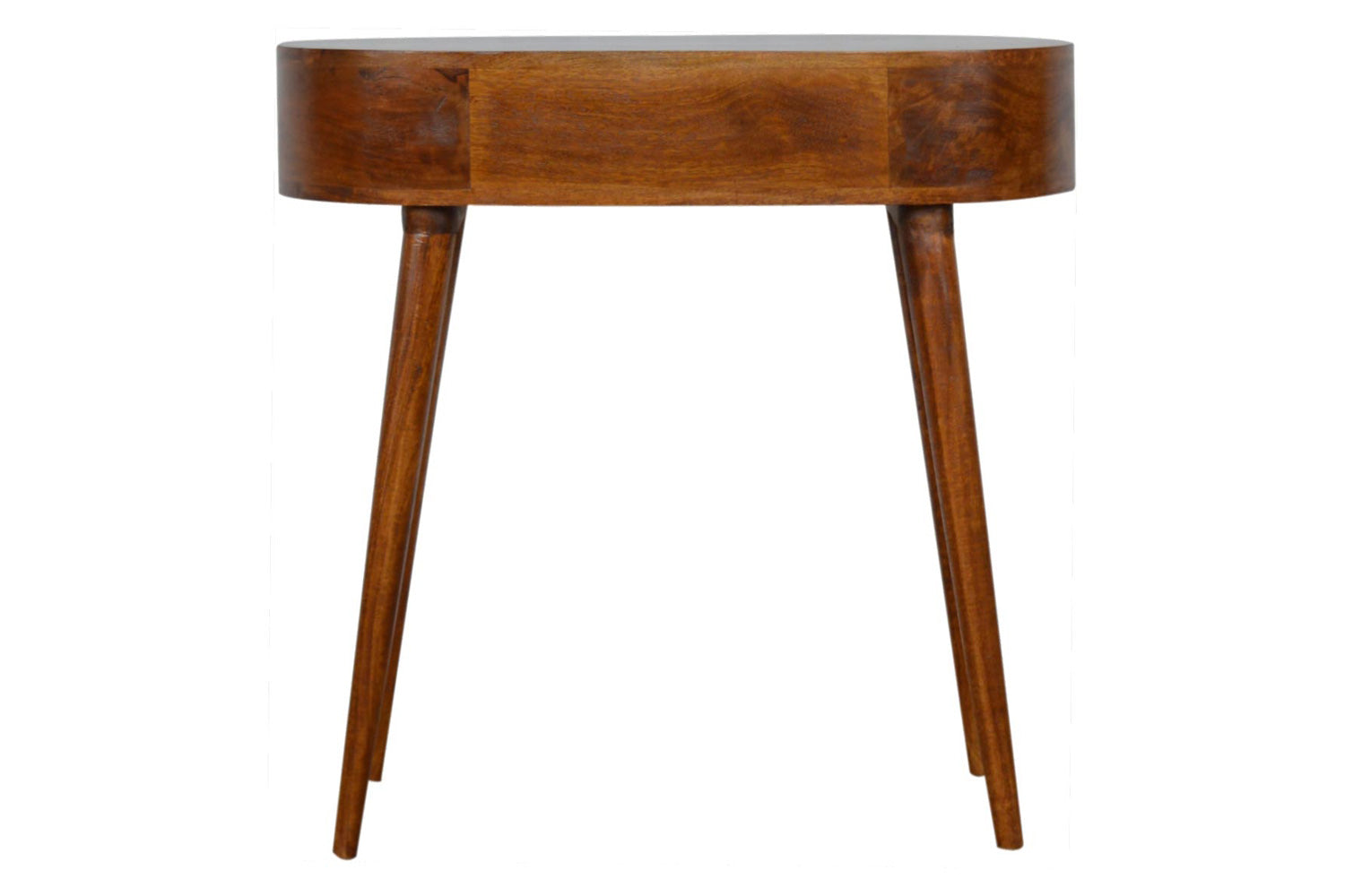 Artisan - Rounded Small Console Table in Chestnut