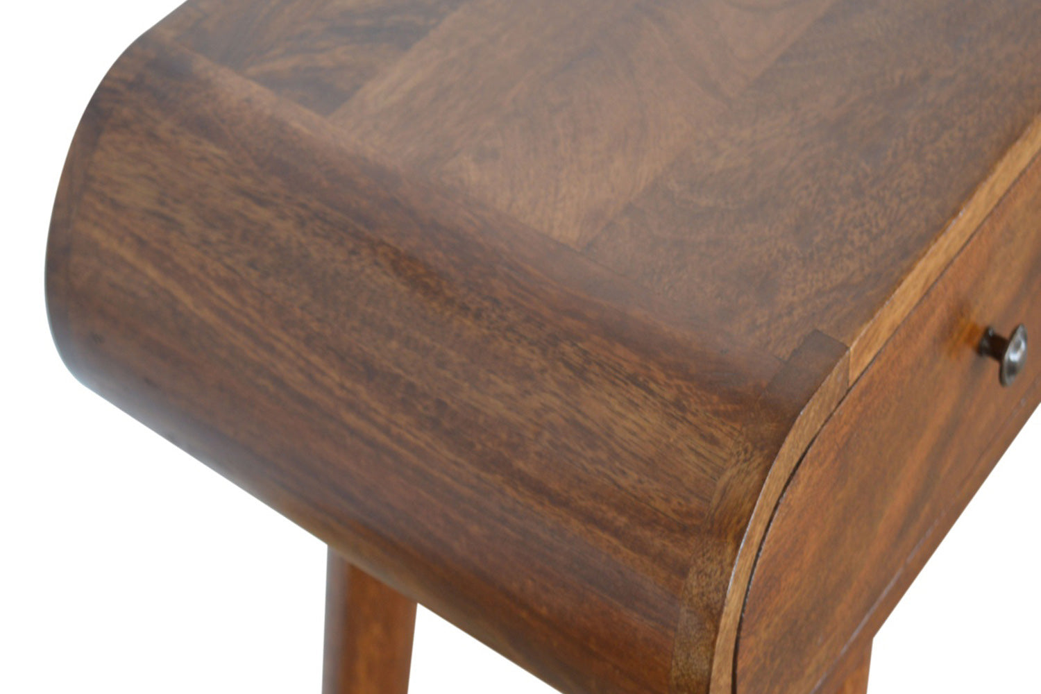 Artisan - Curved Edge Console Table in Chestnut