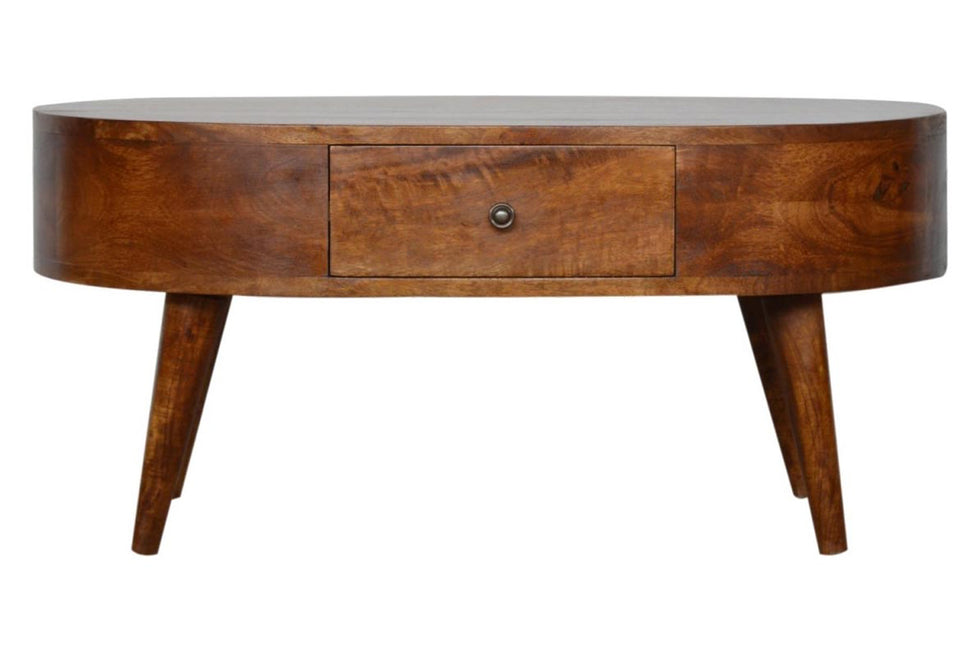 Artisan - Rounded Coffee Table in Chestnut