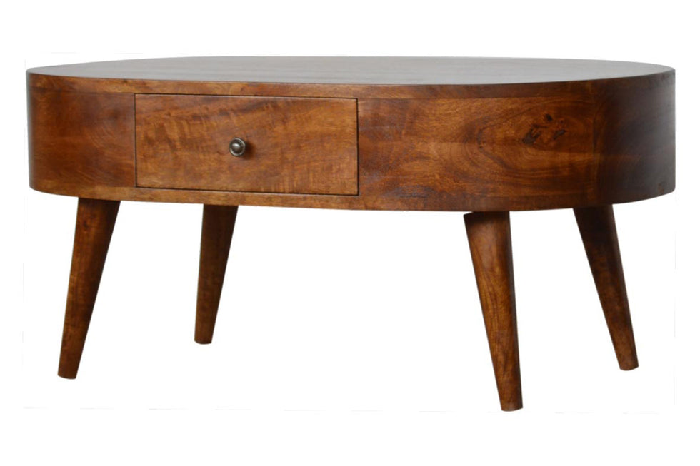 Artisan - Rounded Coffee Table in Chestnut