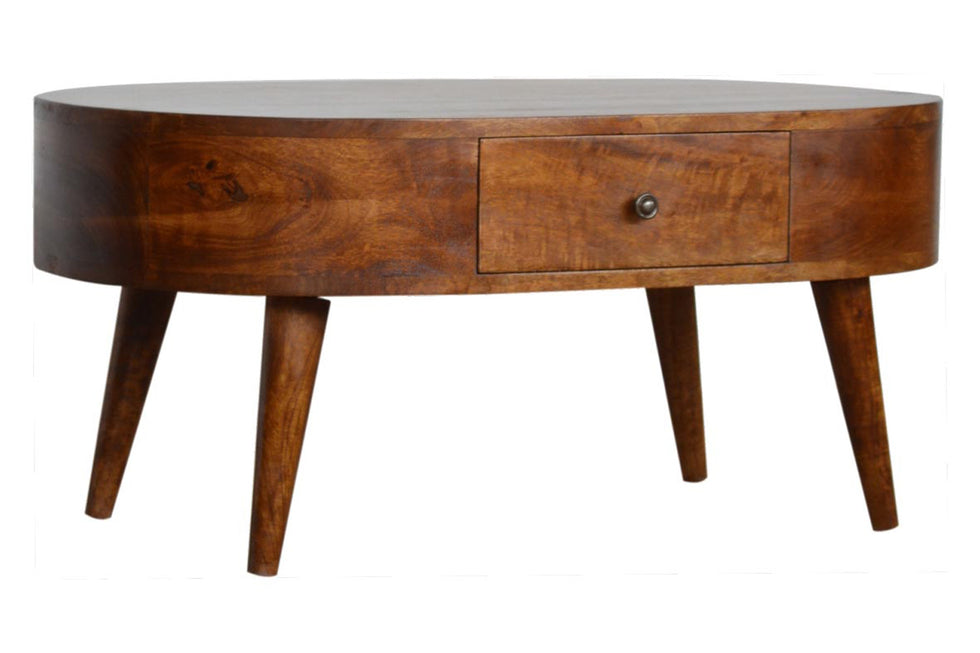 Artisan - Rounded Coffee Table in Chestnut