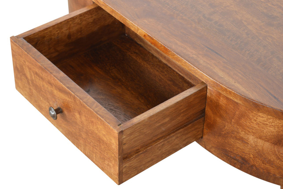 Artisan - Rounded Coffee Table in Chestnut