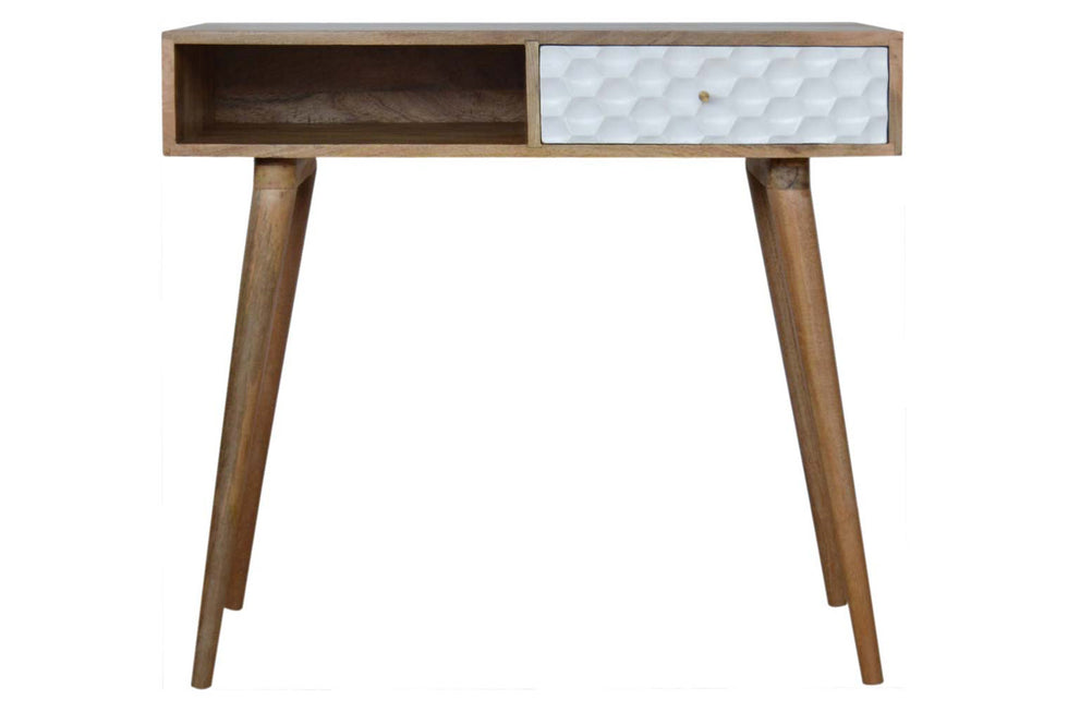 Artisan - Honeycomb Carved Writing Desk