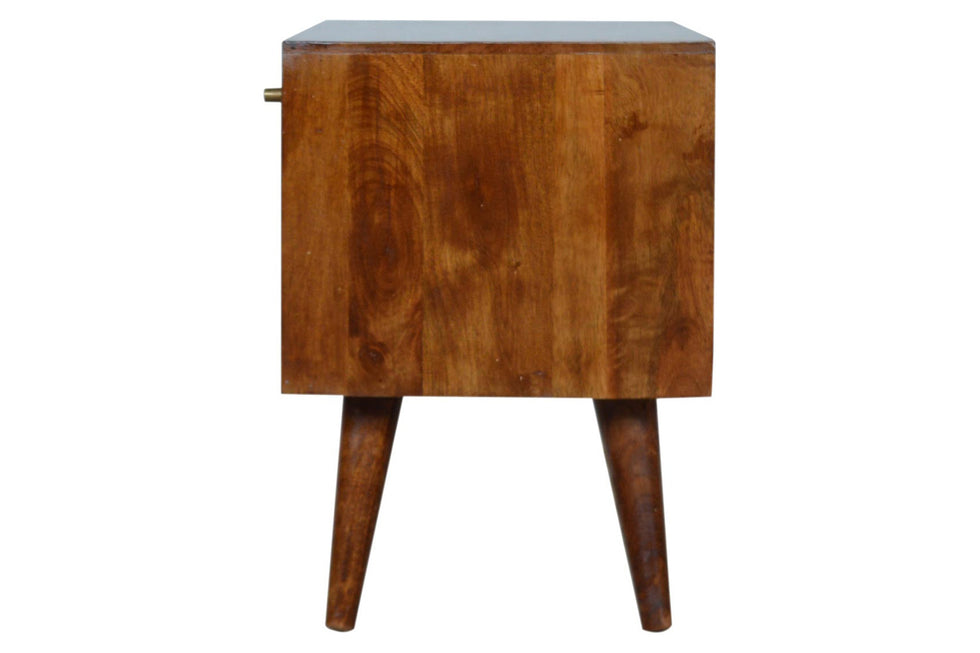 Artisan - Gold Inlay Abstract Sideboard in Chestnut