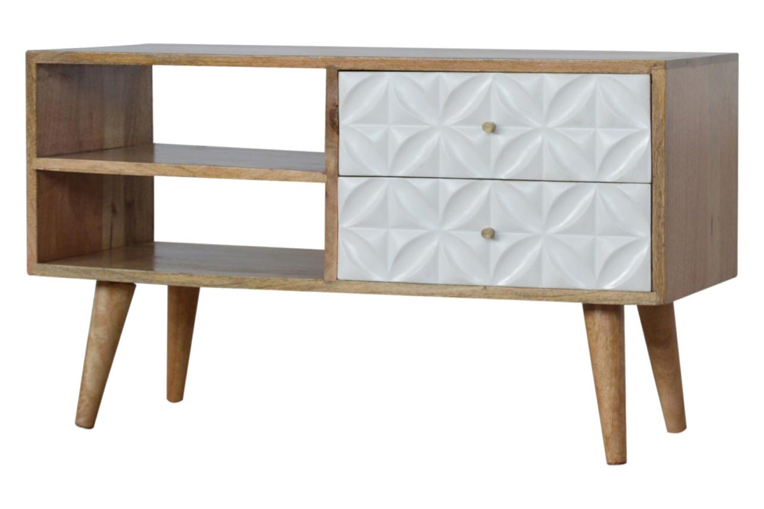 Artisan - Daisy Carved Media Unit