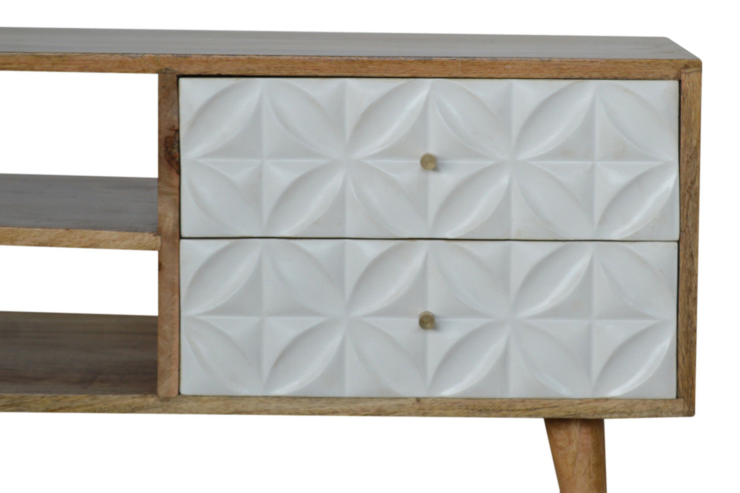 Artisan - Daisy Carved Media Unit
