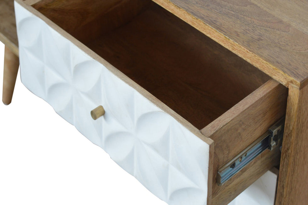 Artisan - Daisy Carved Media Unit