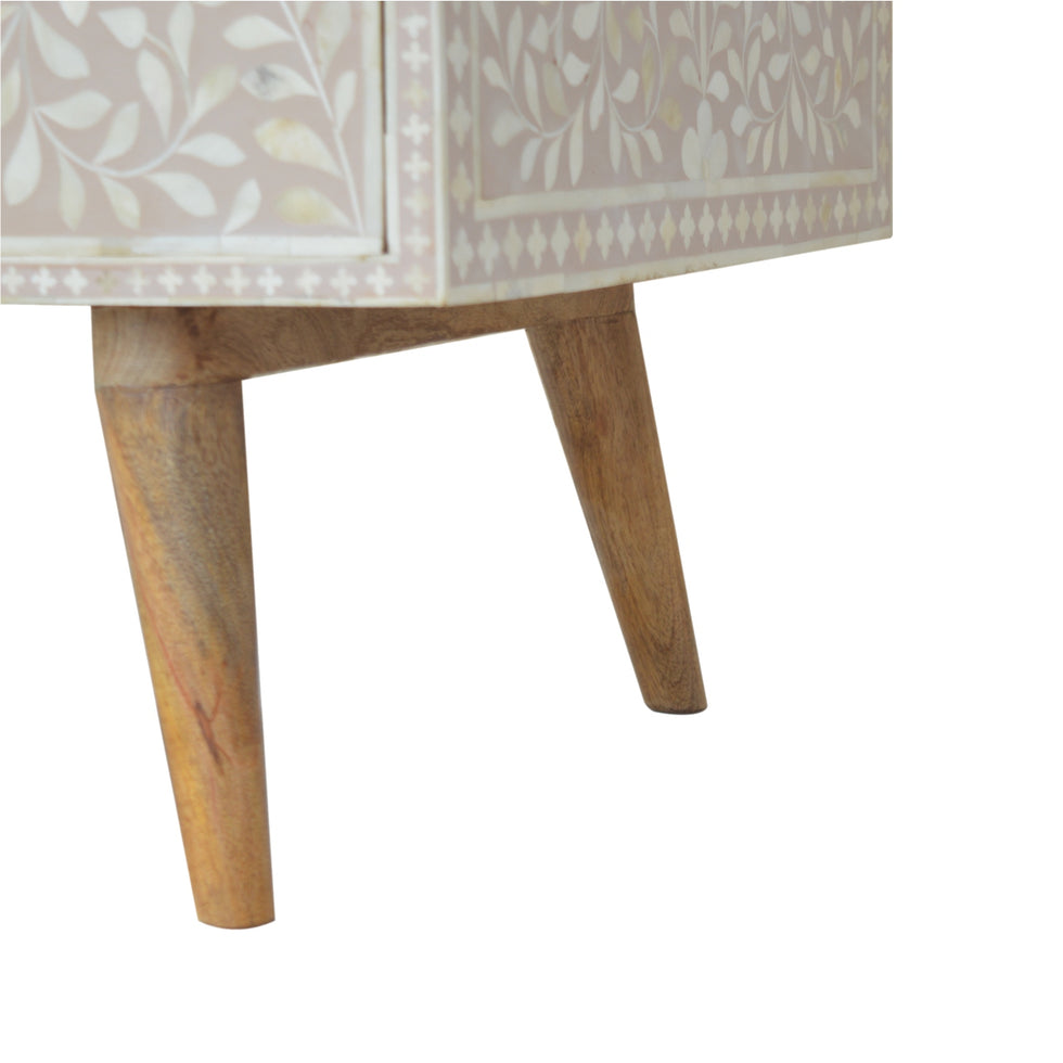 Artisan - Taupe Floral Bone Coffee Table