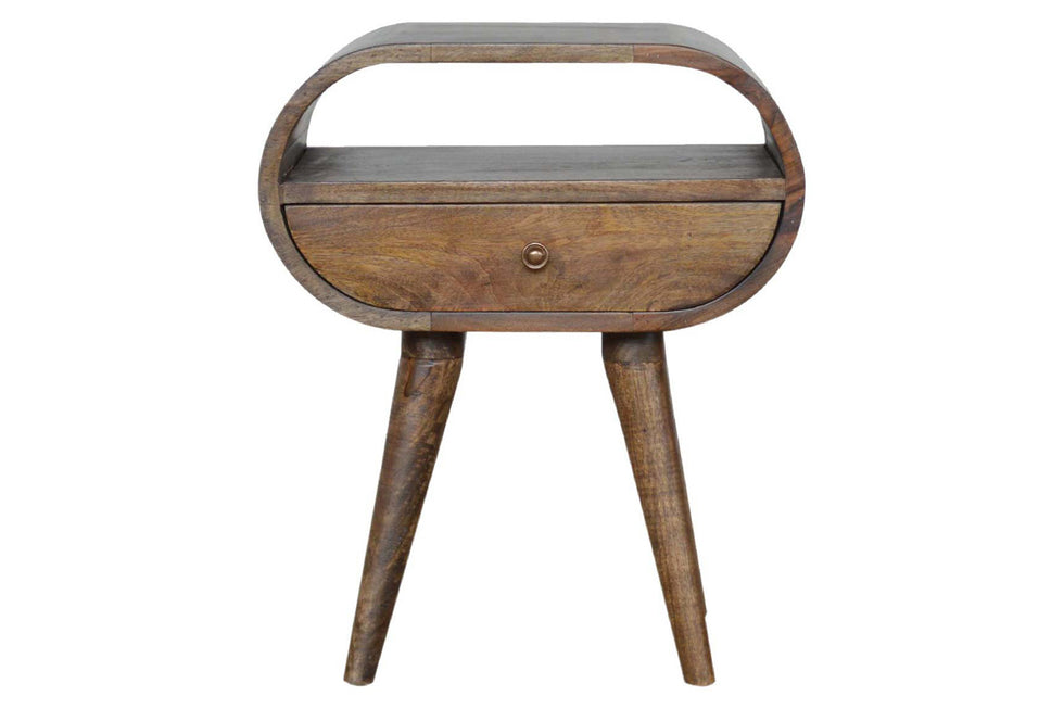 Artisan - Circular Open Slot Bedside