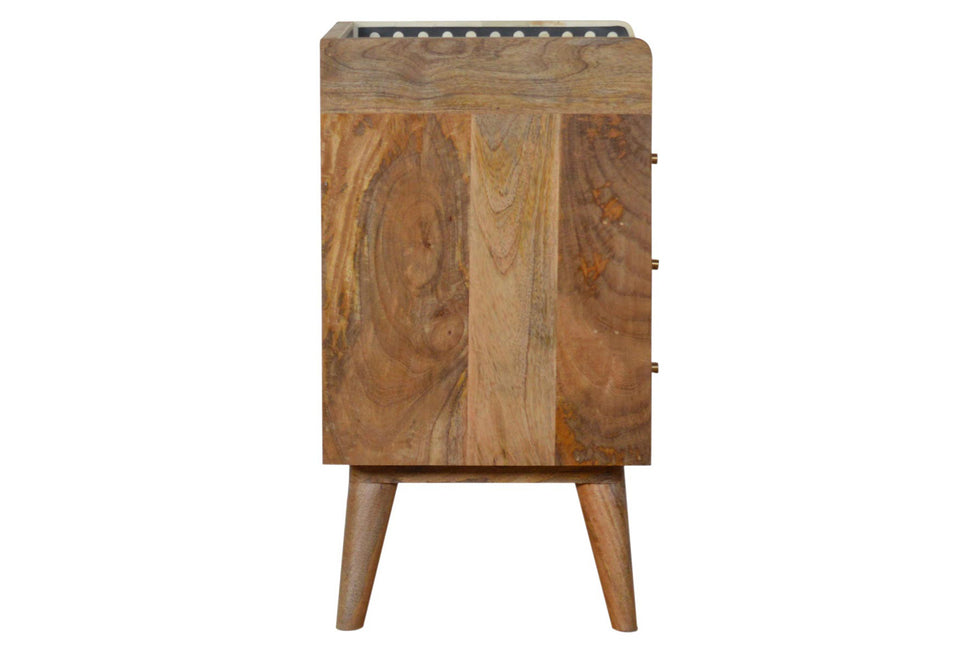 Artisan - Bone Inlay Gallery Back Bedside
