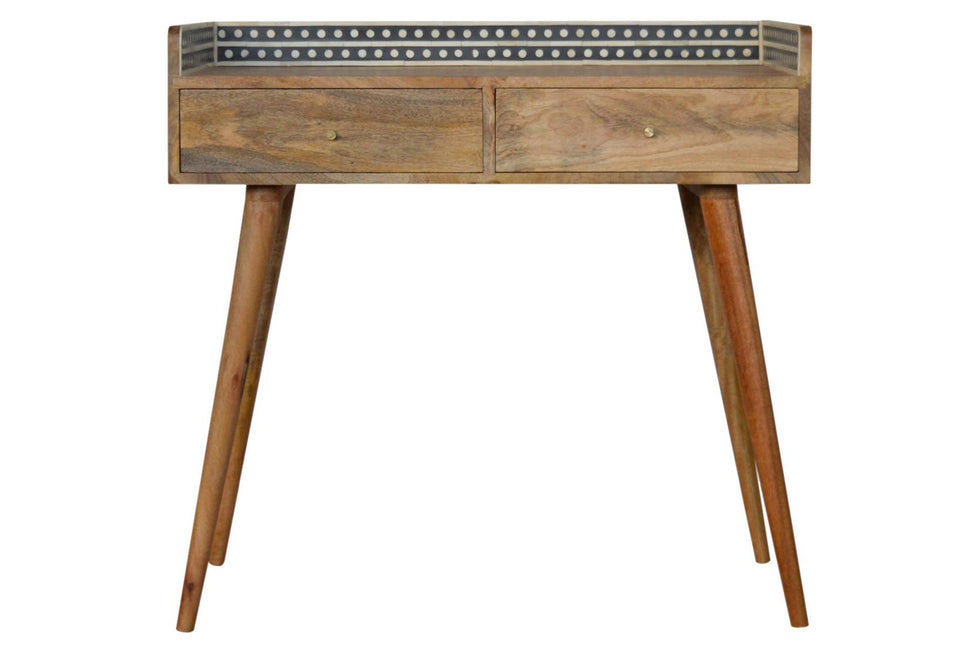 Artisan - Bone Inlay Gallery Back Console Table