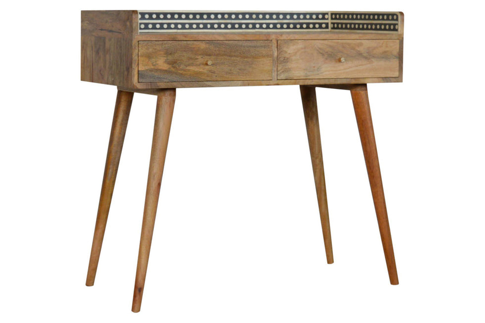 Artisan - Bone Inlay Gallery Back Console Table