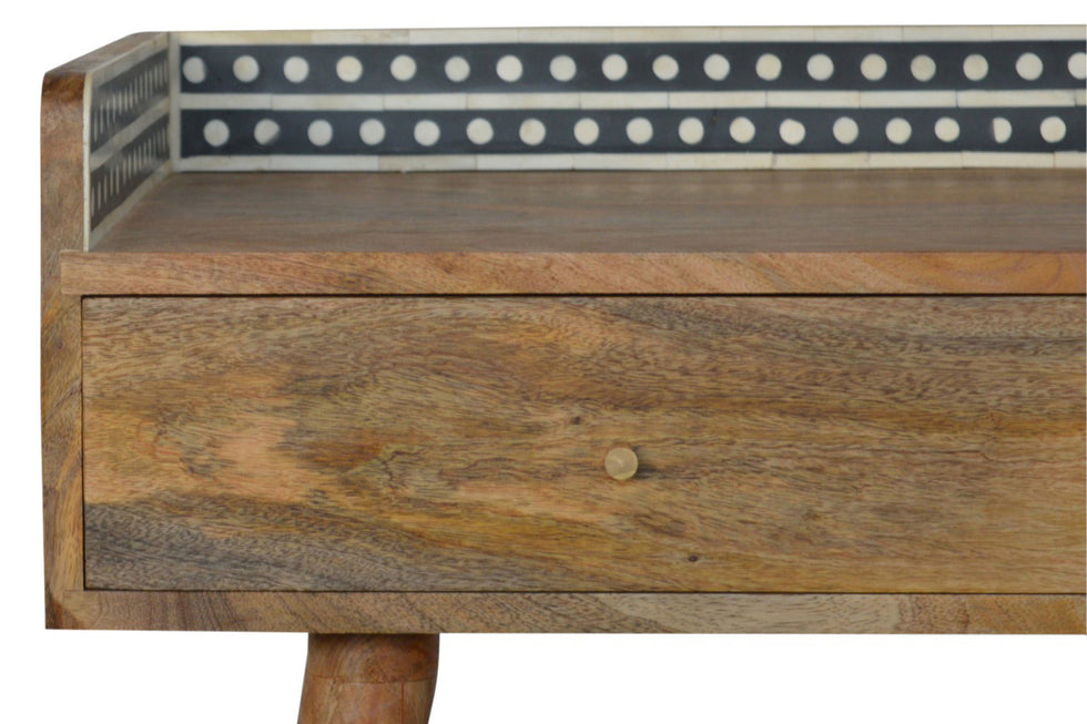 Artisan - Bone Inlay Gallery Back Console Table