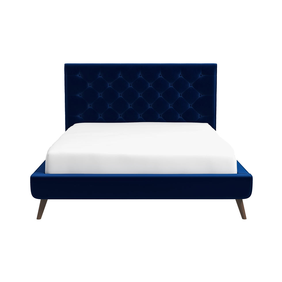 Ashcroft - Dillon Velvet Platform Bed