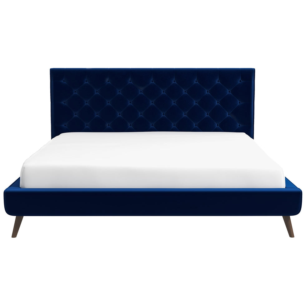 Ashcroft - Dillon Velvet Platform Bed