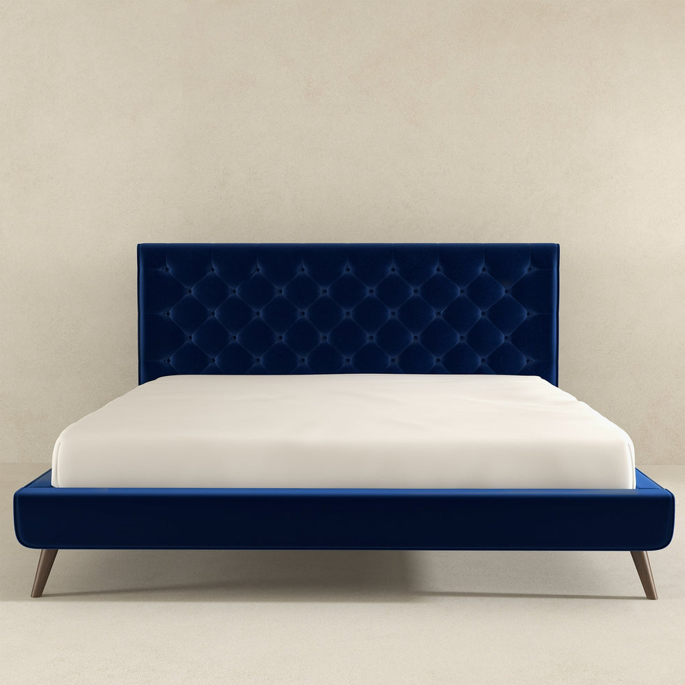 Ashcroft - Dillon Velvet Platform Bed