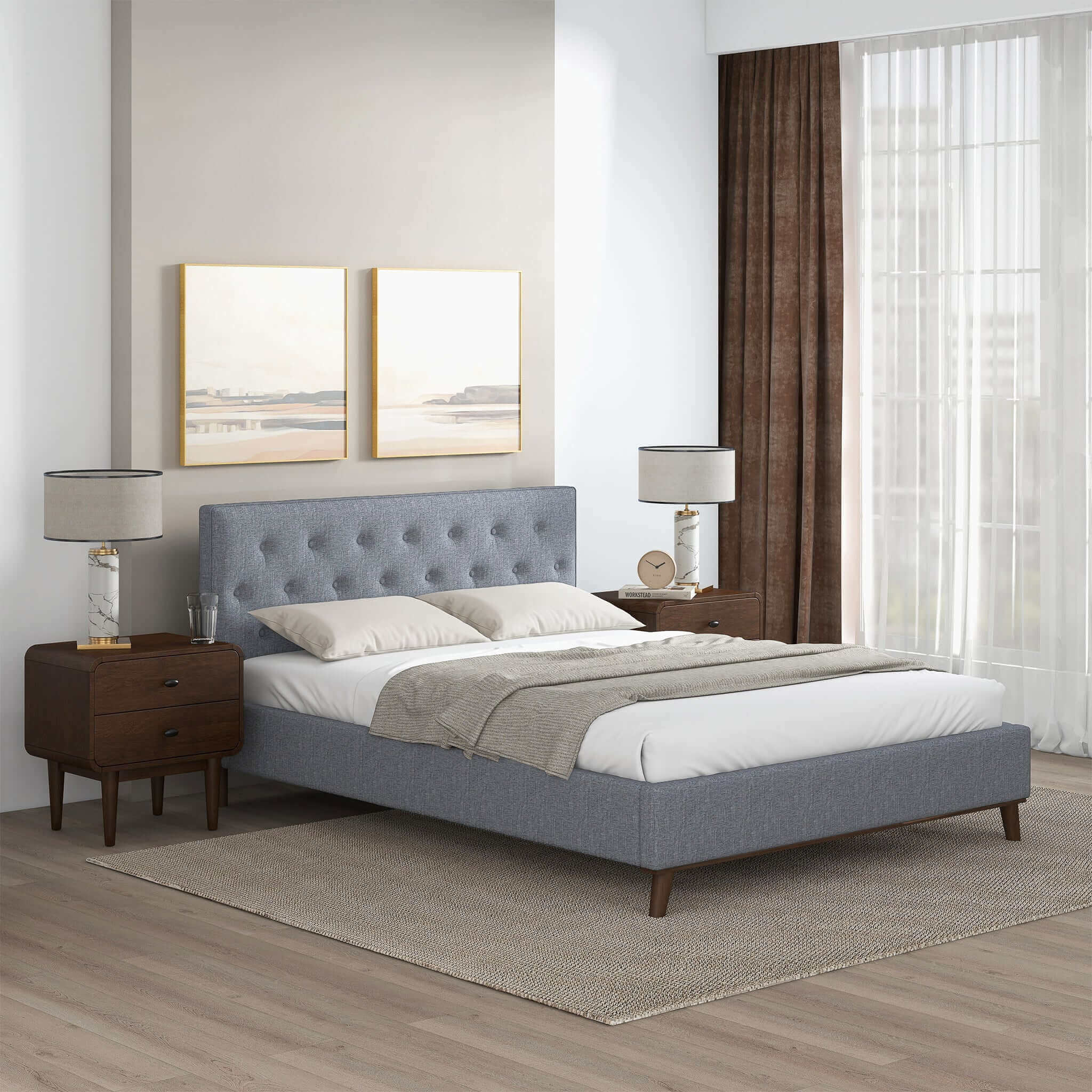 Ashcroft - Graceville Fabric Platform Bed