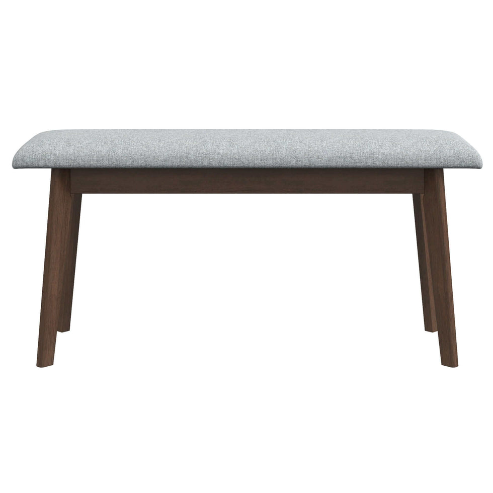 Ashcroft - Carlos Fabric Upholstered Solid Wood Bench