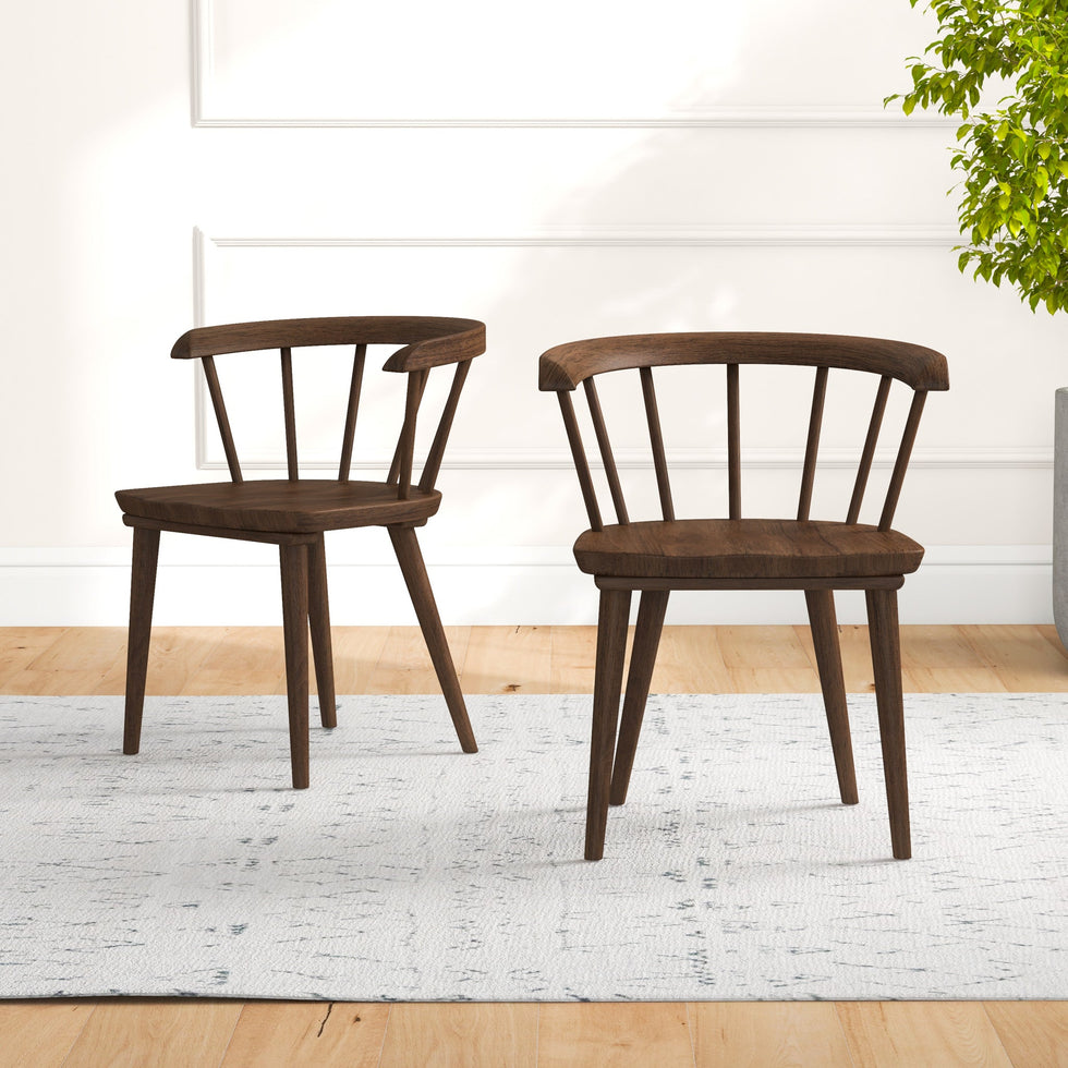 Ashcroft - Kingsley Dining Chair (Set Of 2) in Brown