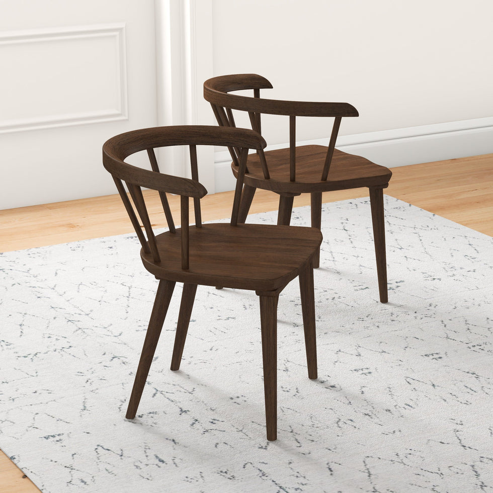 Ashcroft - Kingsley Dining Chair (Set Of 2) in Brown