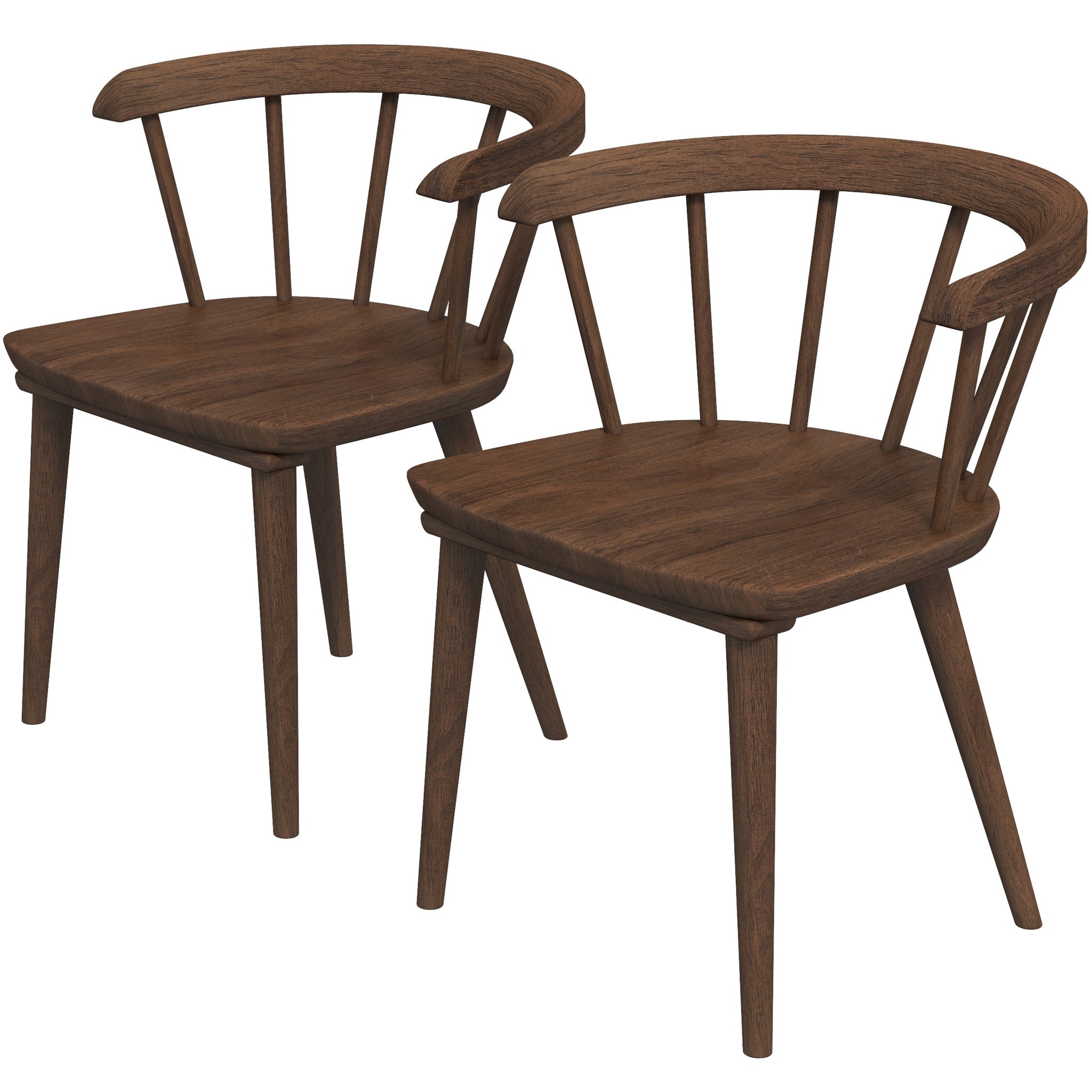 Ashcroft - Kingsley Dining Chair (Set Of 2) in Brown