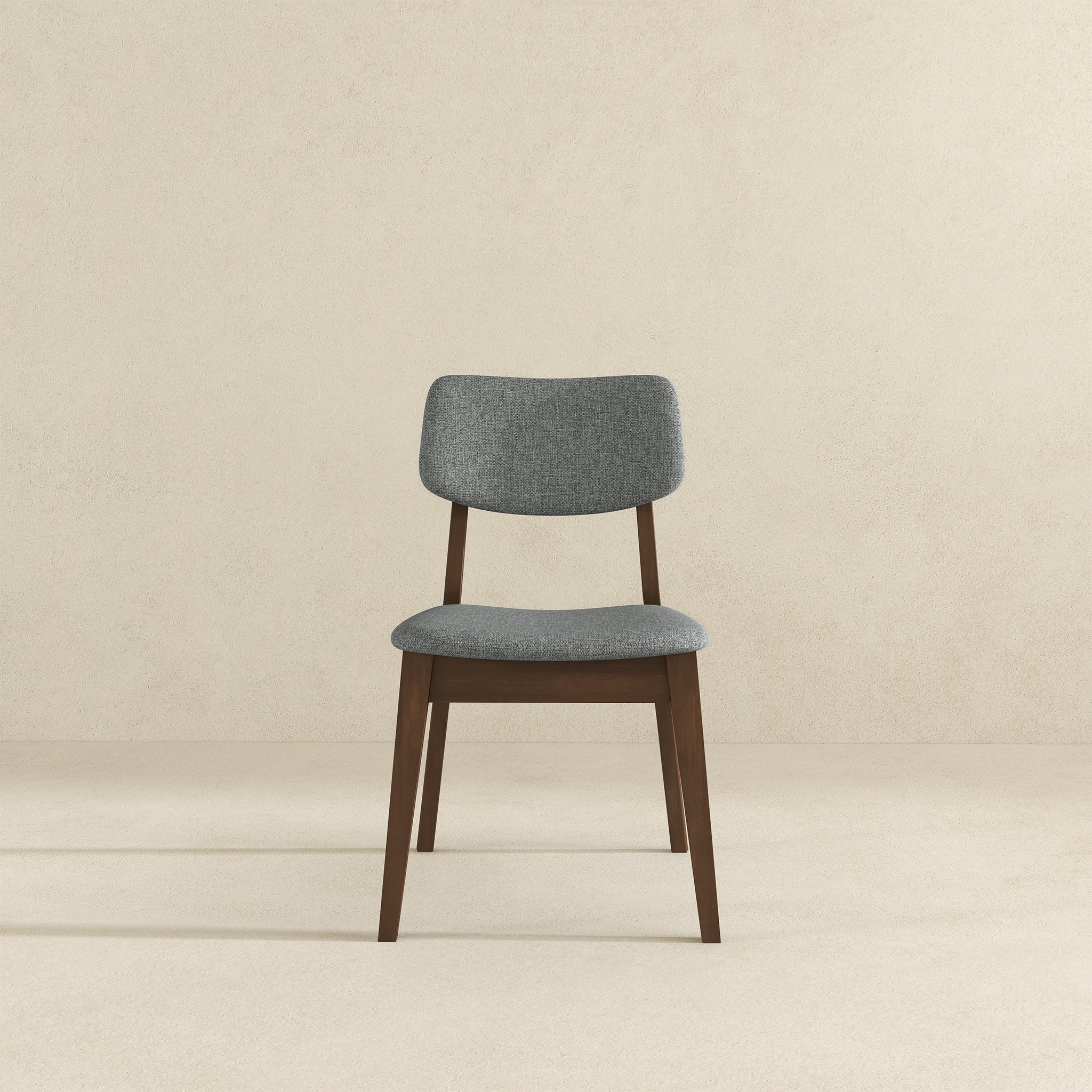 Ashcroft - Dark Gray Fabric Solid Back Side Chair (Set Of 2)