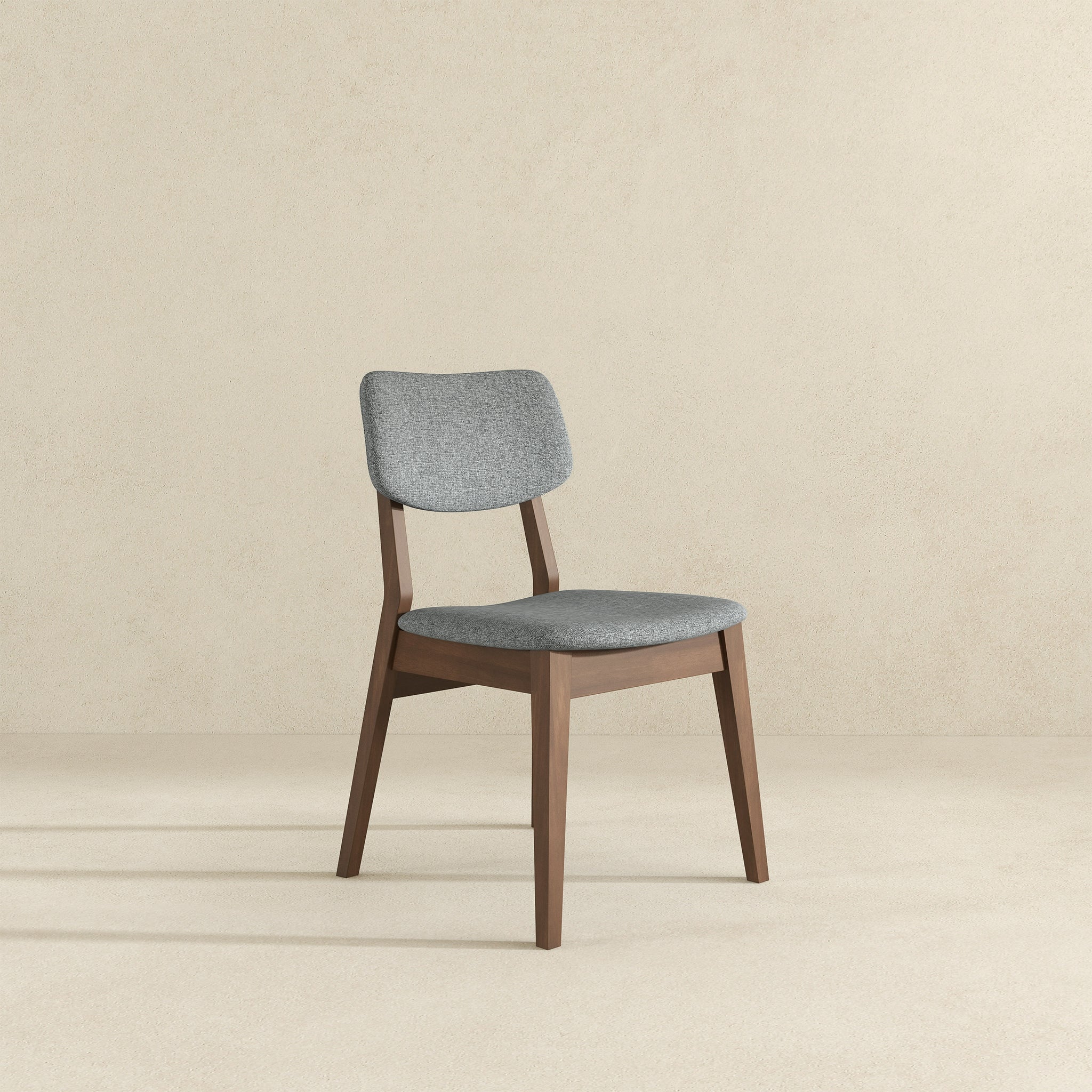 Ashcroft - Dark Gray Fabric Solid Back Side Chair (Set Of 2)