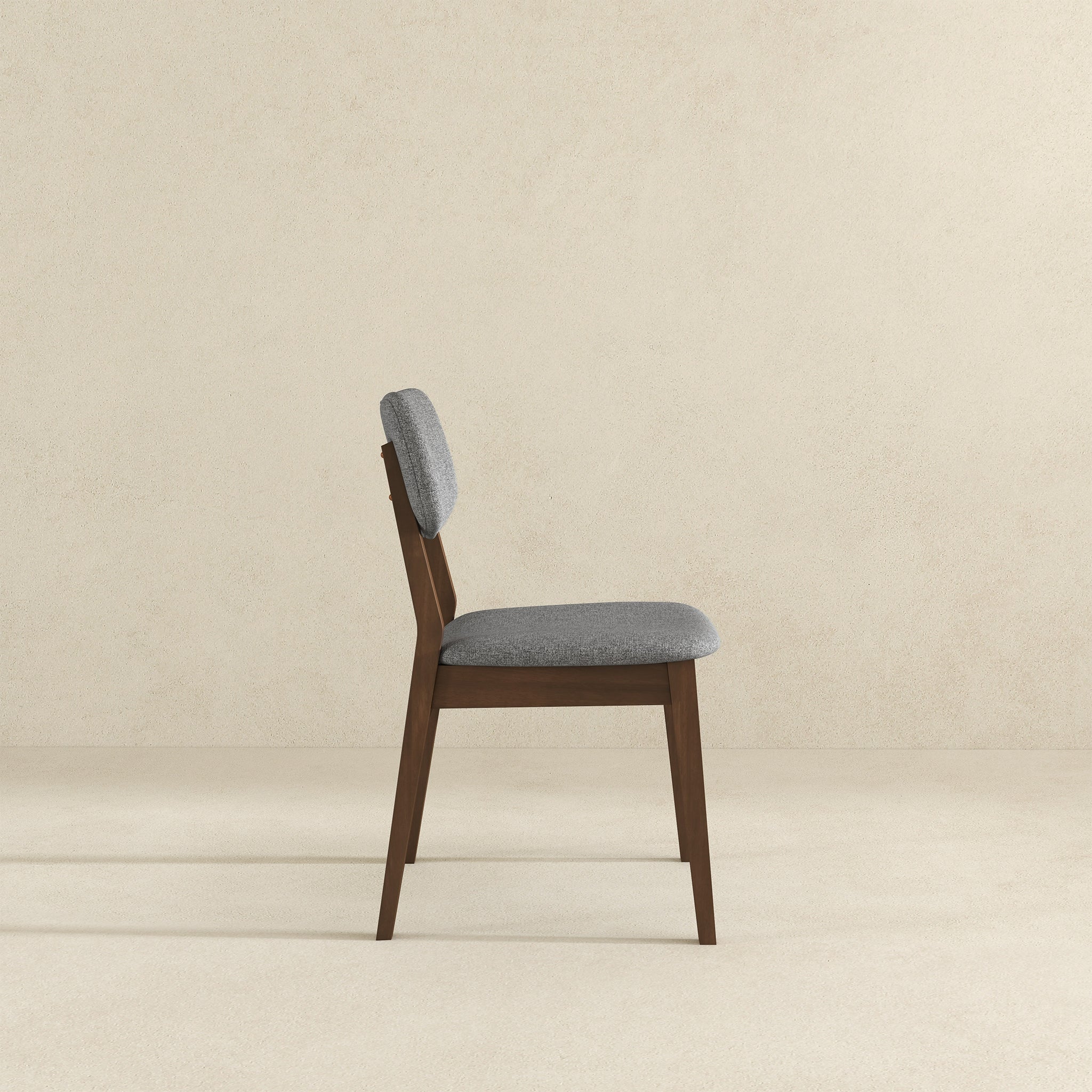 Ashcroft - Dark Gray Fabric Solid Back Side Chair (Set Of 2)