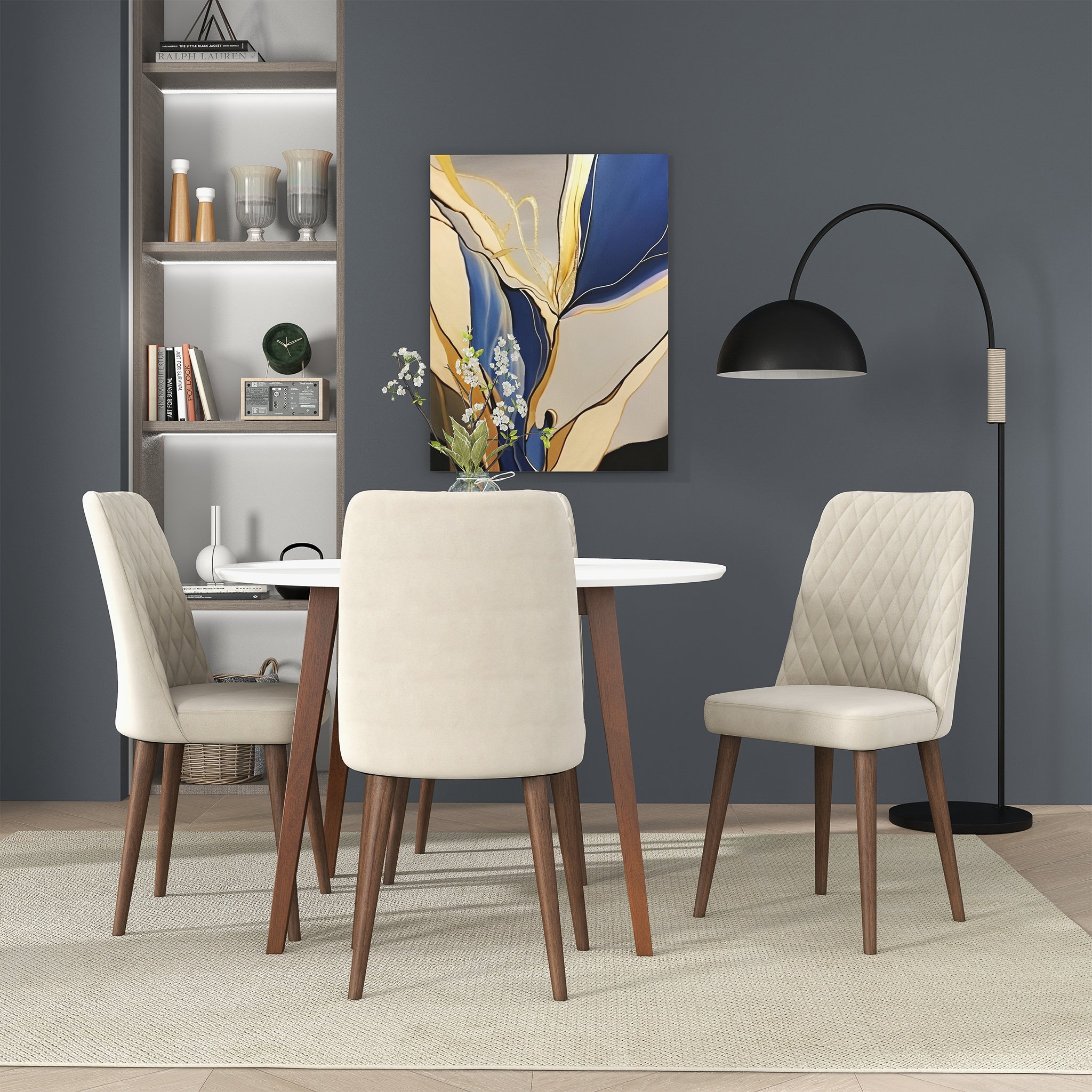 Ashcroft - Katie Velvet Dining Chair (Set Of 2)