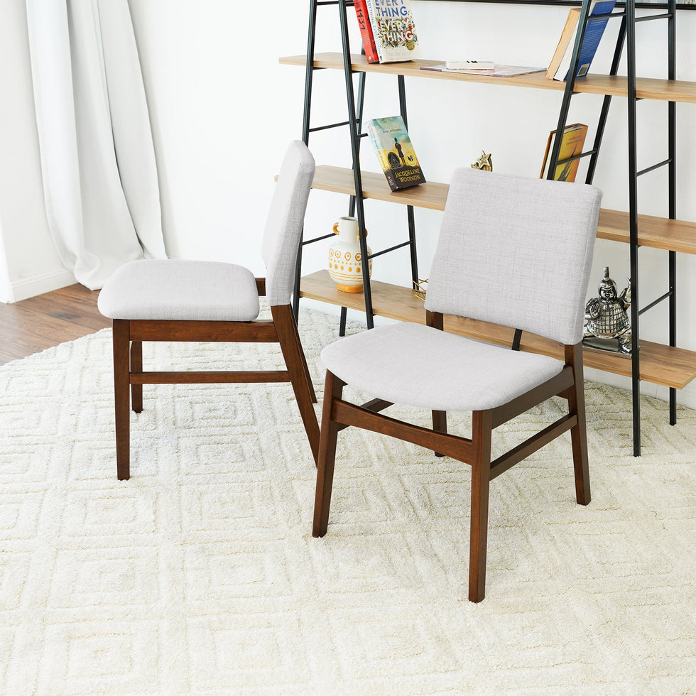 Ashcroft - Gusto Fabric Dining Chair (Set Of 2) in Light Gray