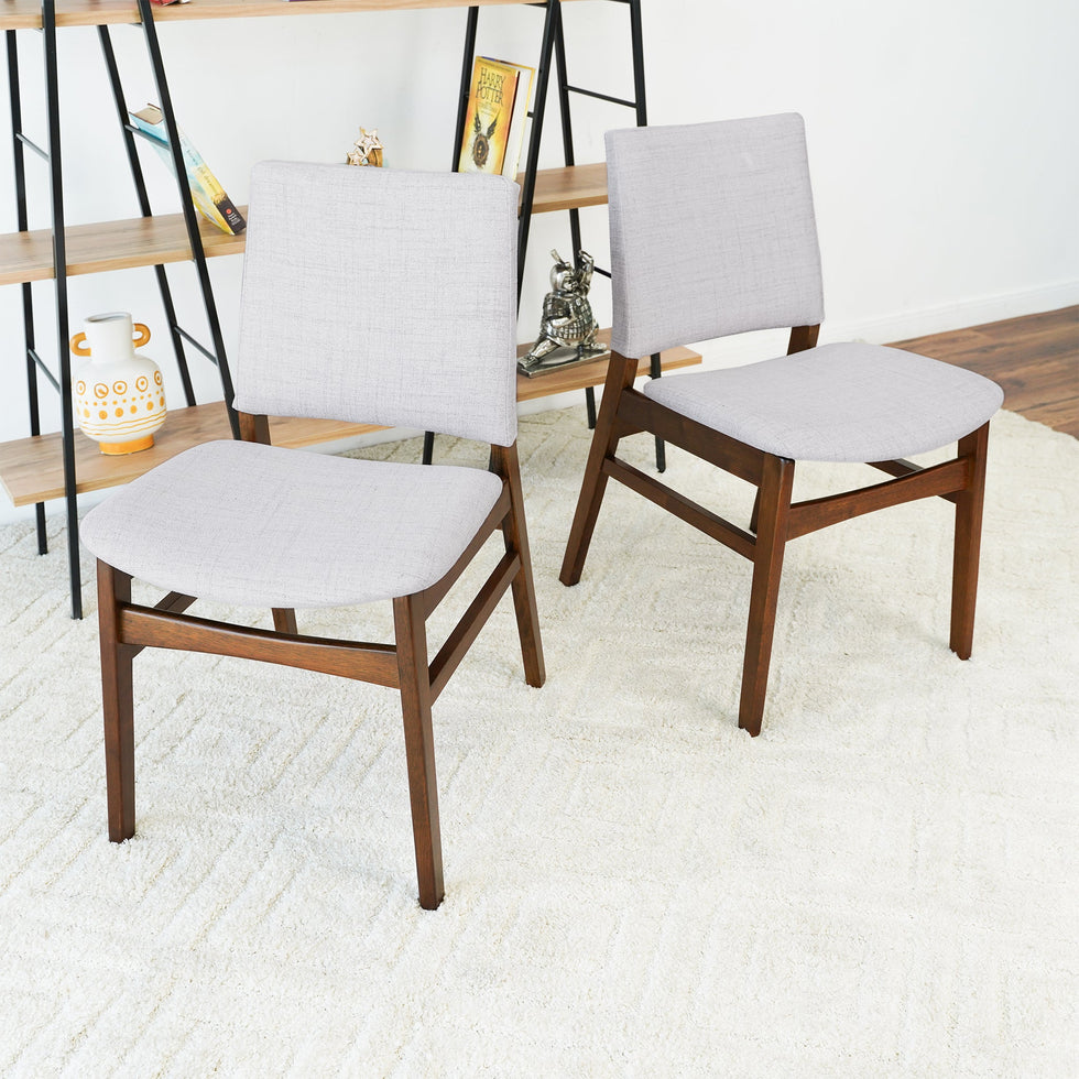 Ashcroft - Gusto Fabric Dining Chair (Set Of 2) in Light Gray