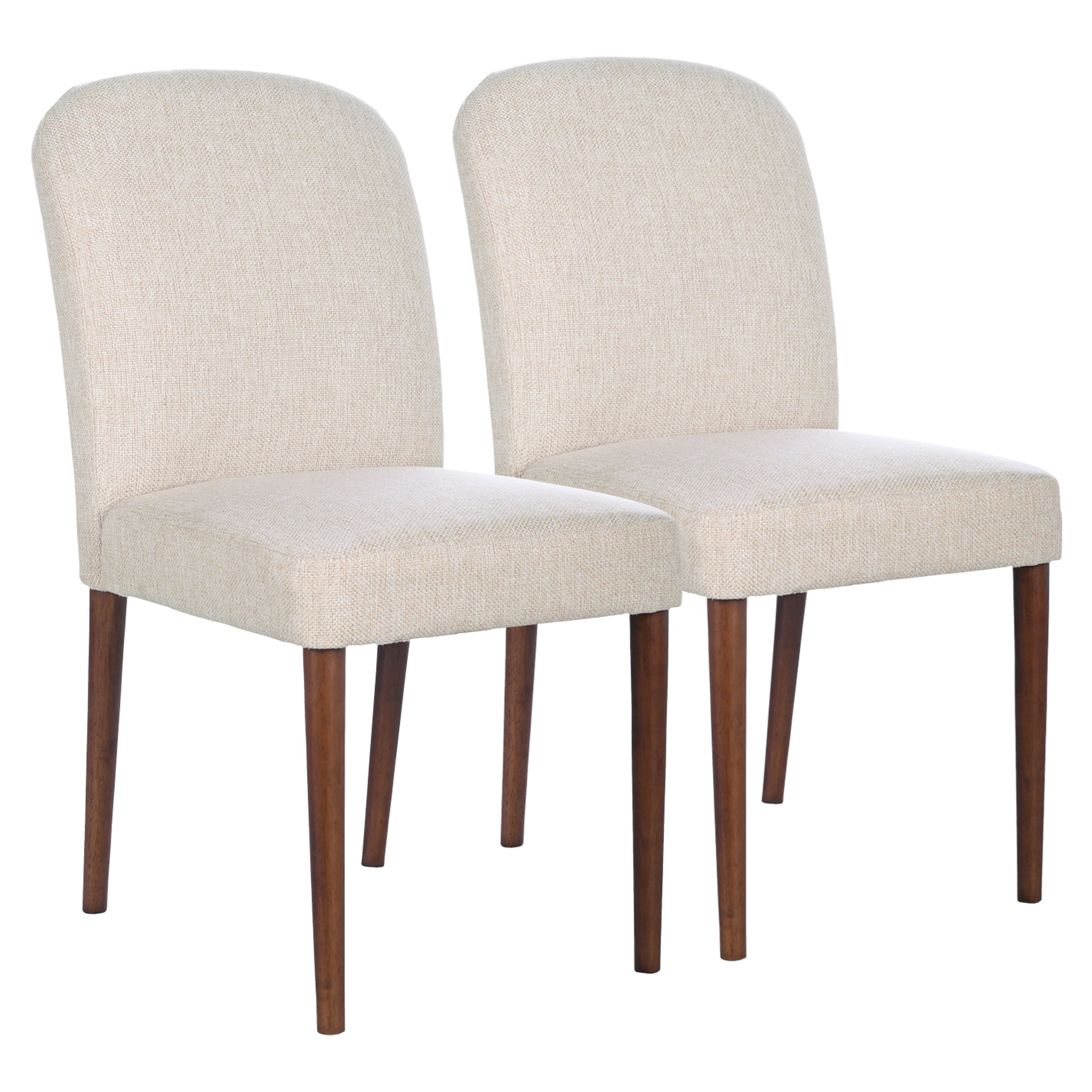 Ashcroft - Capri Beige Fabric Dining Chair (Set Of 2)