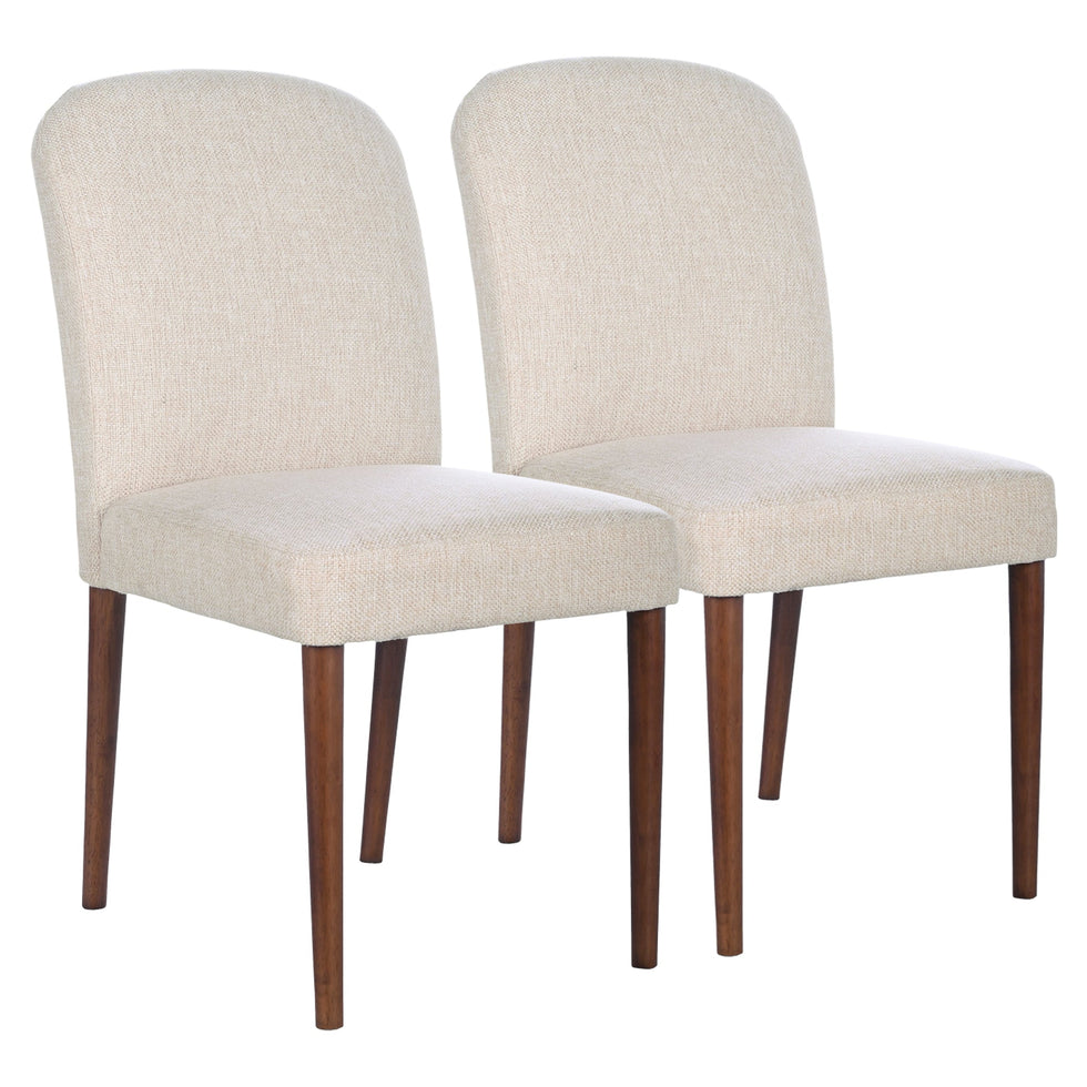 Ashcroft - Capri Beige Fabric Dining Chair (Set Of 2)