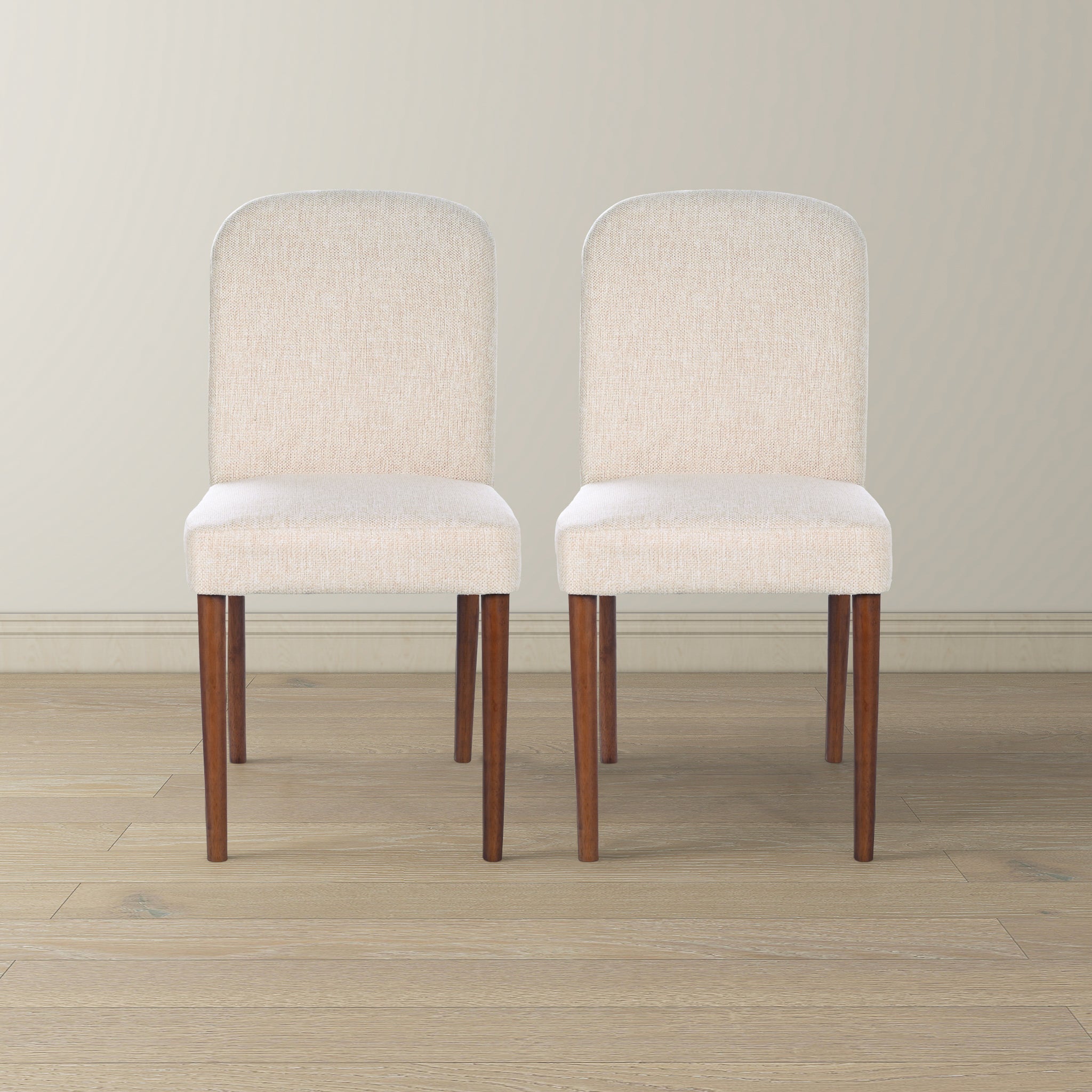Ashcroft - Capri Beige Fabric Dining Chair (Set Of 2)
