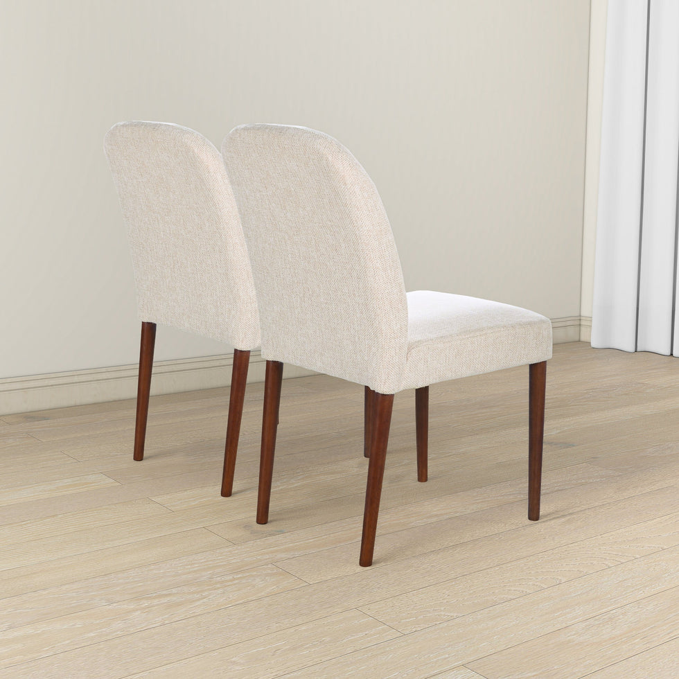 Ashcroft - Capri Beige Fabric Dining Chair (Set Of 2)