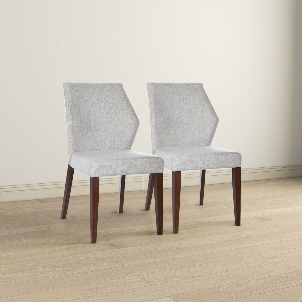 Ashcroft - Luca Light Gray Fabric Dining Chair (Set Of 2)