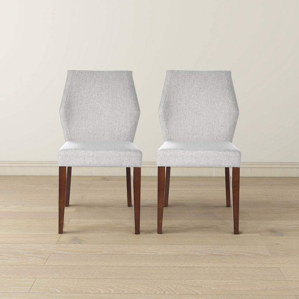 Ashcroft - Luca Light Gray Fabric Dining Chair (Set Of 2)