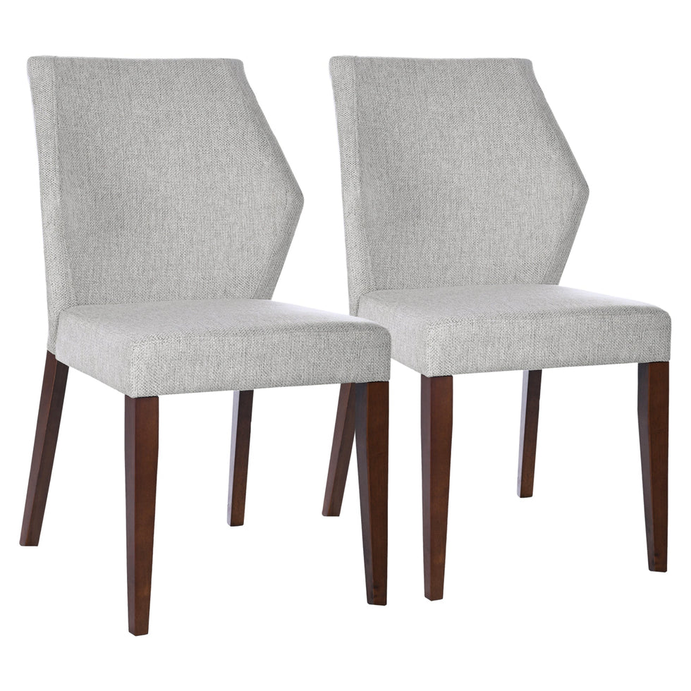 Ashcroft - Luca Light Gray Fabric Dining Chair (Set Of 2)