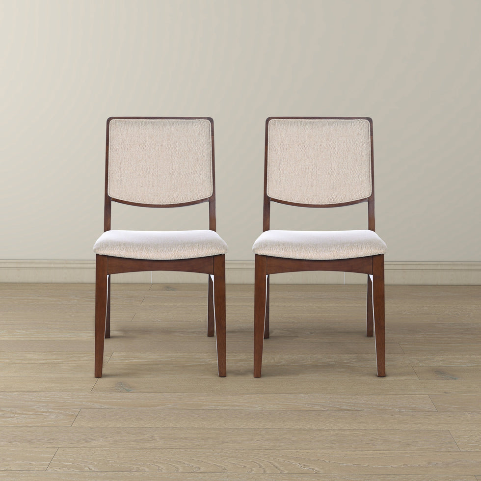 Ashcroft - Skylar Beige Fabric Dining Chair (Set Of 2)
