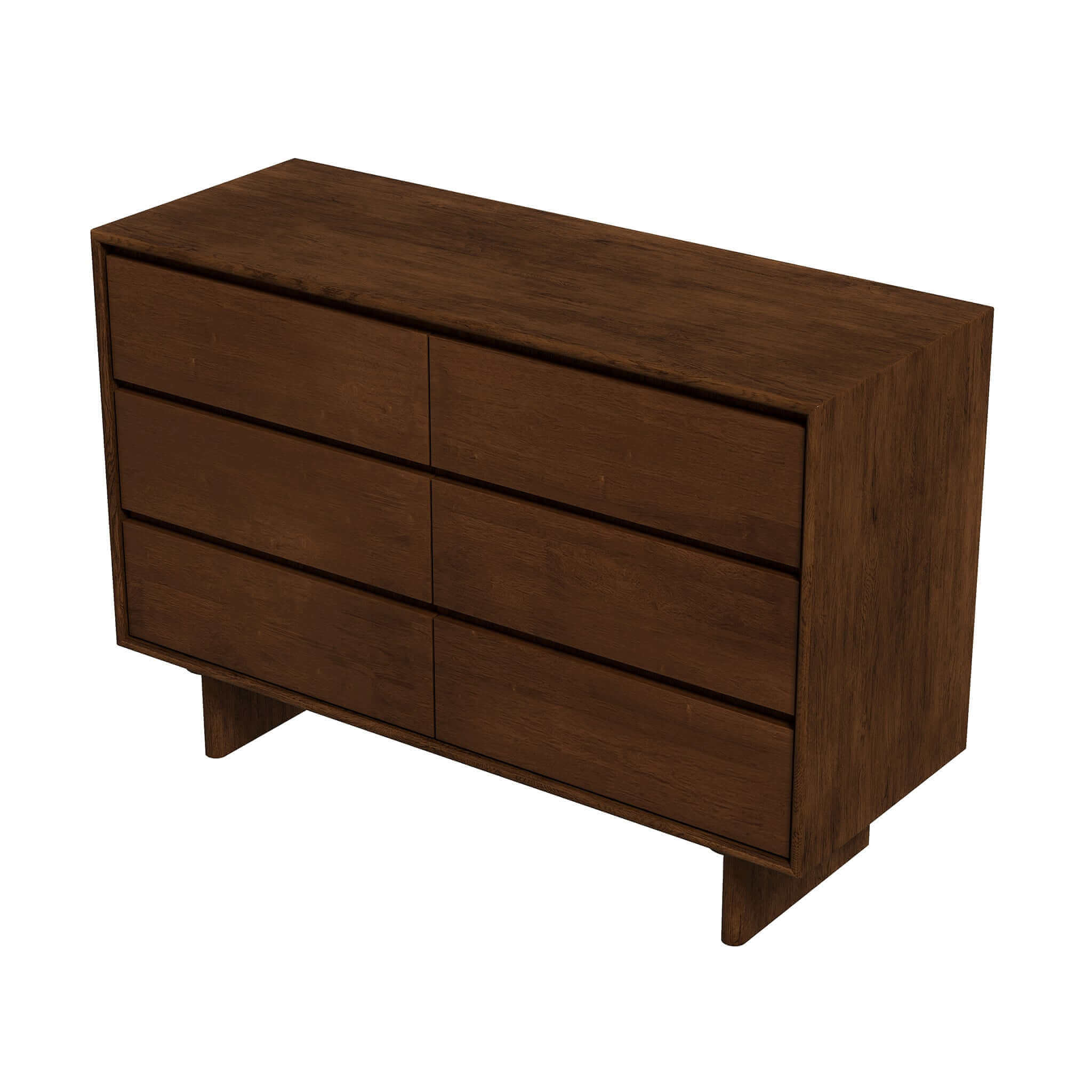 Ashcroft - Dubrovnik Mid-Century Modern Walnut Dresser with 6 Drawers