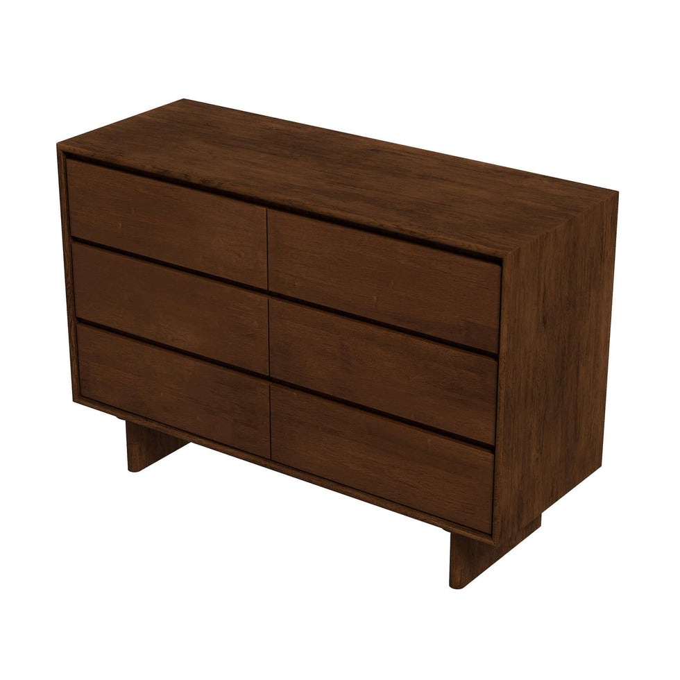 Ashcroft - Dubrovnik Mid-Century Modern Walnut Dresser with 6 Drawers
