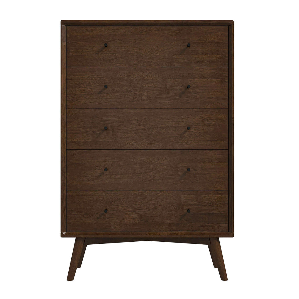 Ashcroft - Caroline Mid Century Modern Solid Wood Dresser 5-Drawer