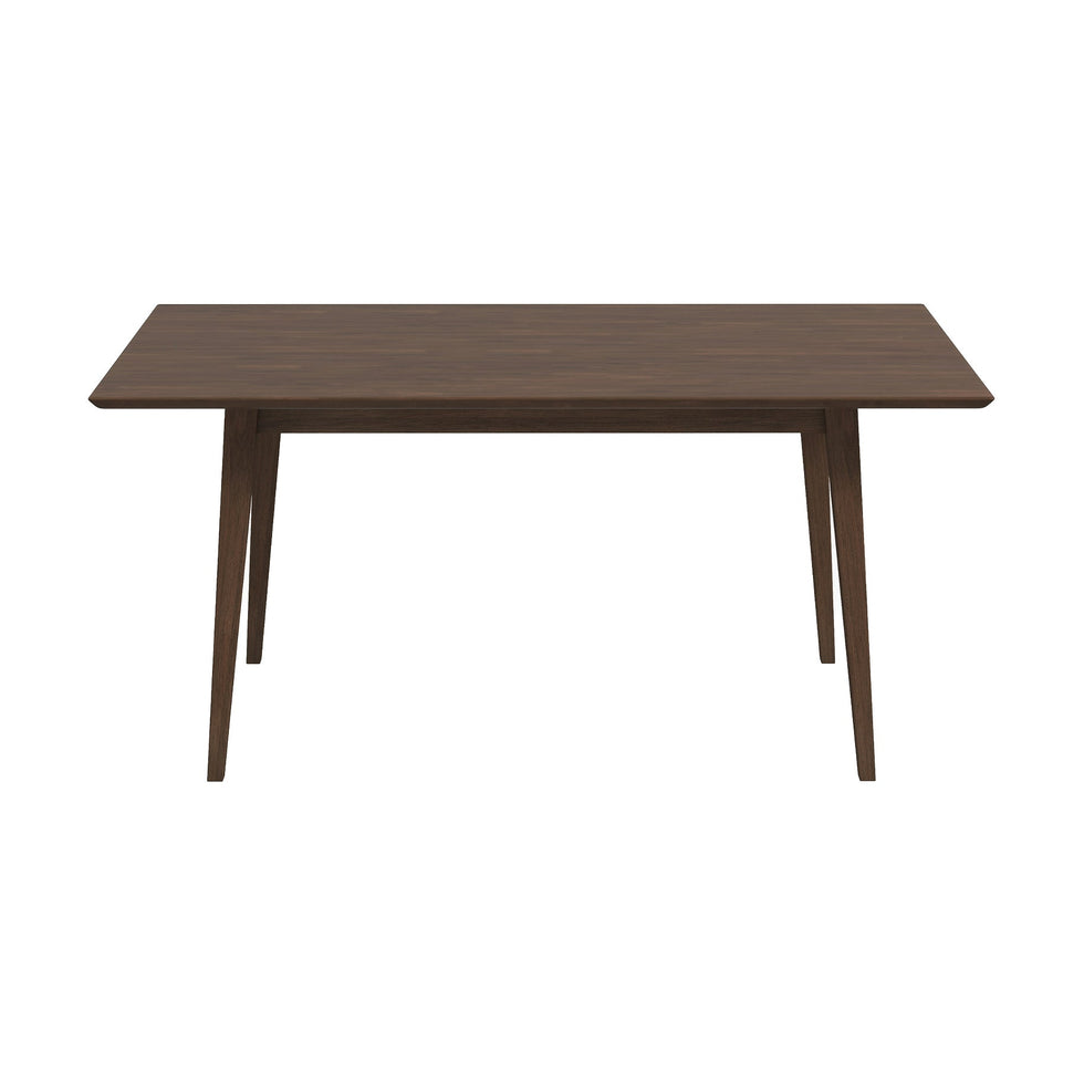 Ashcroft - Levi Modern Style Solid Wood Rectangular Walnut Top Dining Table 63"