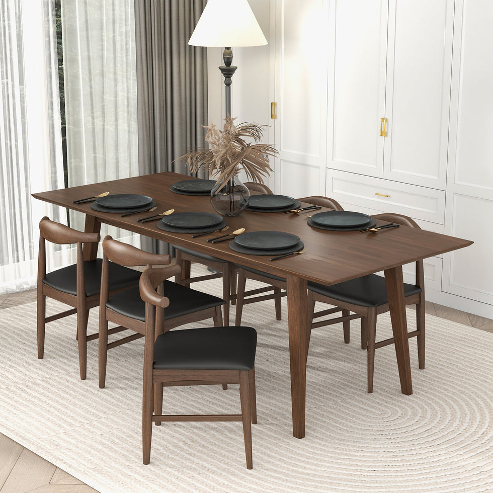 Ashcroft - Levi Modern Style Solid Wood Rectangular Dining Kitchen Table 86"