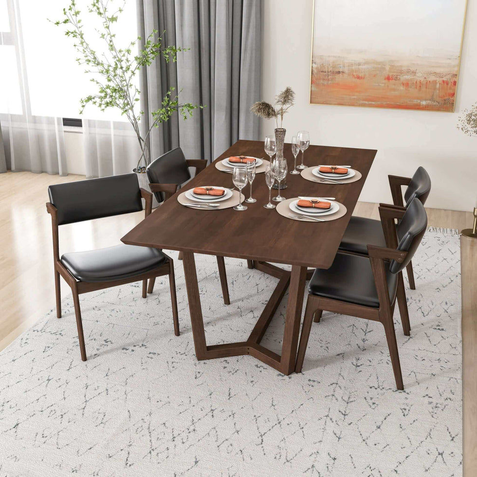 Ashcroft - Marina Solid Wood Dining Table in Brown